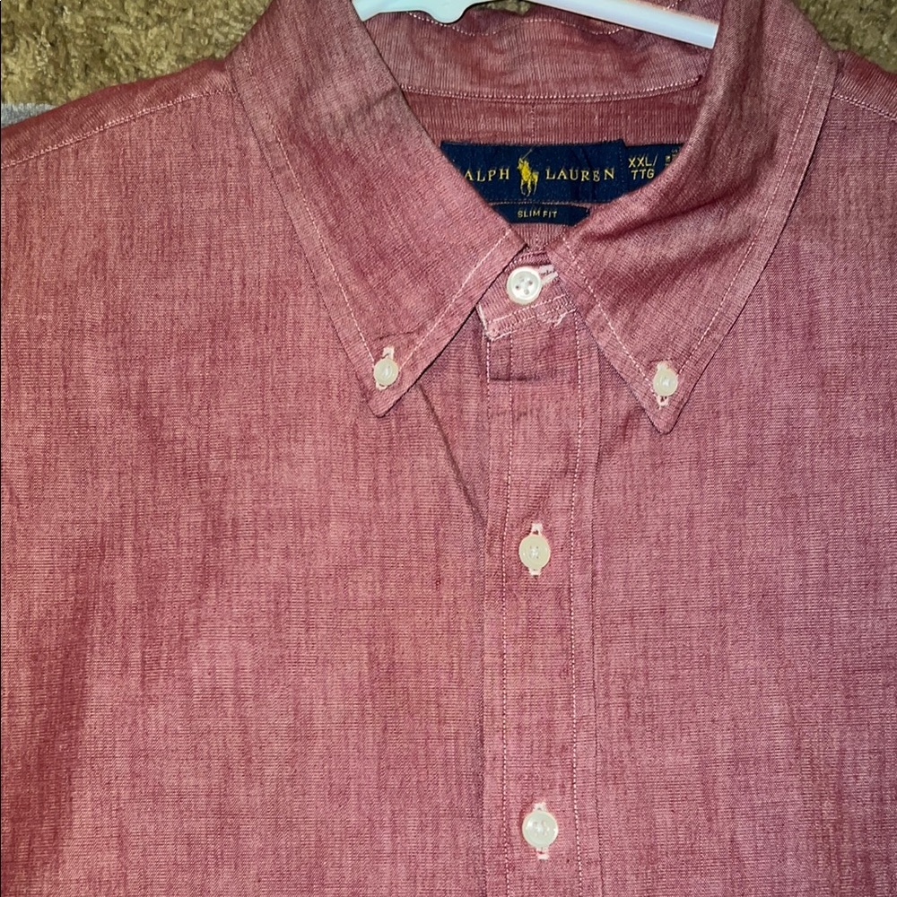 Ralph Lauren Men's Red long sleeve Shirt